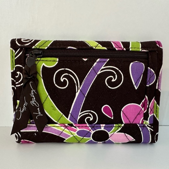 Vera Bradley EURO WALLET in PURPLE PUNCH - Picture 2 of 6